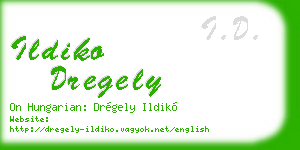 ildiko dregely business card